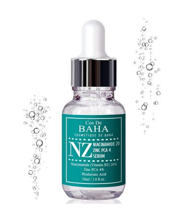 Cos De BAHA Niacinamide 20% & Zinc PCA 4% - 1 fl oz (30 ml) Serum for Brightening & Acne Control - Buy Online on GoSupps.com