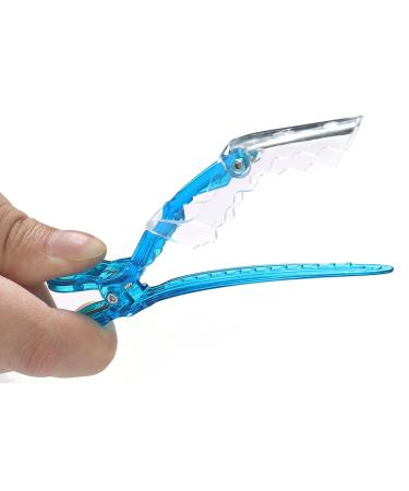 Onedor Transparent Salon Alligator Hair Clips - 12 Pcs Professional Stylist Clips for Haircuts and Styling - Buy Online on GoSupps.com