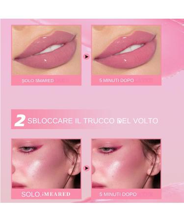 Color-Changing Black Blush Glossy Black Blush - Cream Blush for Cheeks and Lips Oil-Free Nude Makeup Temperature-Changing for Cheeks and Lips - Buy Online on GoSupps.com