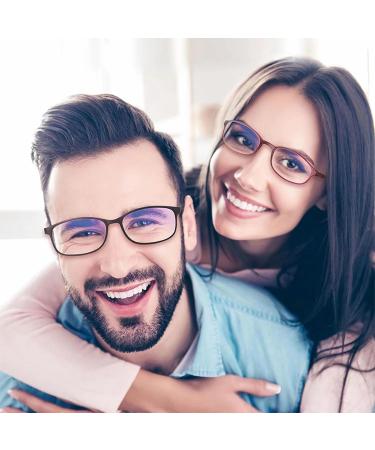 5 Pack Reading Glasses - Blue Light Blocking Anti UV Eyeglasses for Men & Women Lightweight 2.5x Magnification - Three Black & Two Grey - Buy Online on GoSupps.com