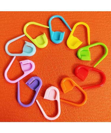 50 Colorful Knitting & Crochet Clips - Bulk Stitch Markers in 10 Colors - Buy Online on GoSupps.com