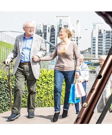 Canes Walking Canes Hand Walking Cane Folding Portable Height Adjustable Walking Stick for Elderly Lightweight Aluminum Walking aid Offset Can Bear 100kg Star of Light - Buy Online on GoSupps.com