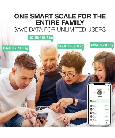 KOREHEALTH Korescale G2 - Smart Body Weight Scale with BMI, Muscle Mass, and Body Liquids Tracking | Bluetooth App and LED Display | Black - Buy Online on GoSupps.com