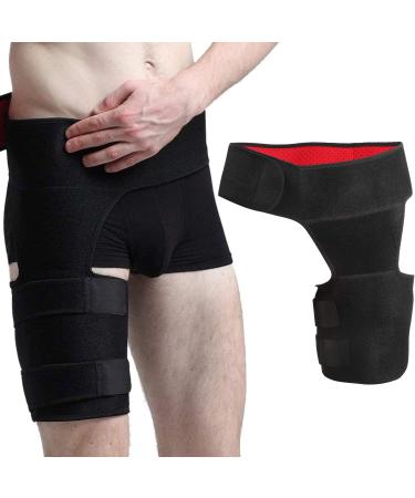 Brrnoo groin support hip support pain relief compression support grip support wrap wrapping with adjustable belt for women and men