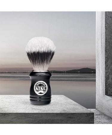 KIKC Handmade Synthetic Shaving Brush - Premium Wet Shave Brush for Safety, Double Edge, Straight Razor - ABSWood Handle - Buy Online on GoSupps.com