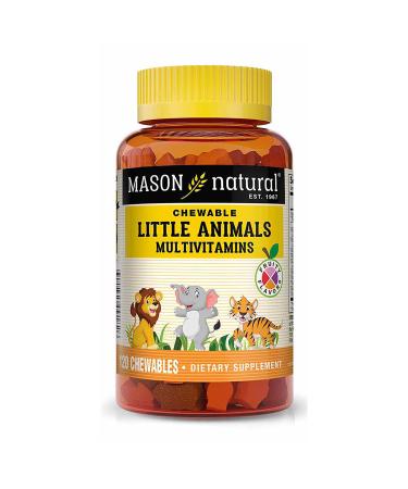 Mason Natural Little Animals Multivitamins Fruity Flavors 120 Chewables