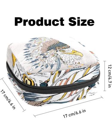 American Bird Headdresses | Women's Portable Napkin & Menstrual Cup Storage Bags | Stylish Breastfeeding & Period Bags for Teens & Girls - Buy Online on GoSupps.com