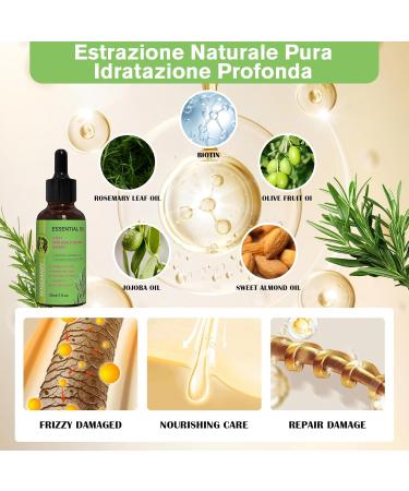 FrexNutri Rosemary Essential Oil for Hair Growth - Rosemary Oil - Non Greasy 30 ML Suitable for Hair Scalp and Body Skin Care Pure and Natural Rosemary Oil for Hair Growth Promotes Fuller - Buy Online on GoSupps.com