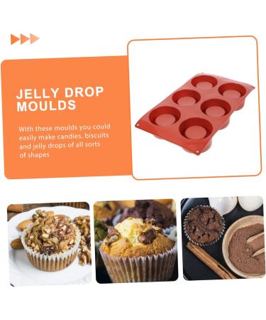 HOMSFOU 4pcs Baking Mold Silicone Muffin pan Silicone Donut Mousse Cake Trays Christmas Candy Round Shaped Silicone ice Cream Mold Cake Making molds Silica Gel Baking Cup Aromatherapy 29.5X18.5X5cmx4pcs Dark Redx4pcs - Buy Online on GoSupps.com