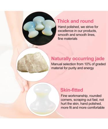 2-Piece Gua Sha Mushroom Massage Stones Set - Relaxing Face & Neck Spa Treatment - Buy Online on GoSupps.com