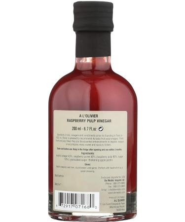 Buy A L Olivier Raspberry Fruit Vinegar - 200ml | Premium Gourmet Flavors - Buy Online on GoSupps.com