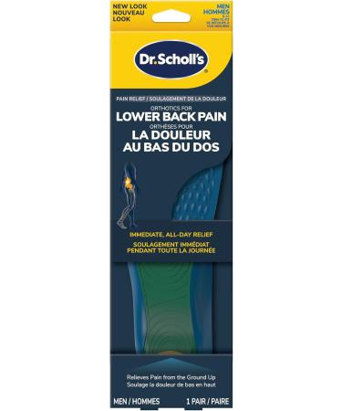 Dr. Scholl's LOWER BACK Pain Relief Orthotics. Clinically Proven Immediate and All-Day Relief of Lower Back Pain (for Men's 8-14 also available for Women's 6-10) - Buy Online on GoSupps.com