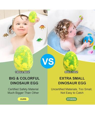 Gute Kids Dinosaur Egg Bath Bombs Set with Toys - 12 Pack | Organic, Safe & Fun Bath Bombs Gift Set for Boys, Girls & Women | Relaxing Fizzy Bath Bombs Kit - Buy Online on GoSupps.com