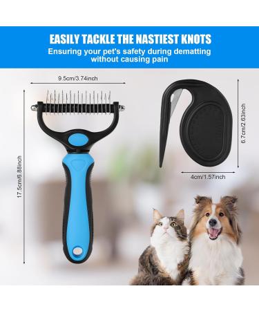 TexLiney Underfell Brush & De-Filter Knife for Dogs & Cats - Best Undercoat Grooming Tool - Buy Online on GoSupps.com