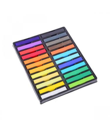 24 Colors Non-Toxic Hair Dye Lime Tint - Soft Pastel Salon Kit version:x10.8 by BOOLAVARD