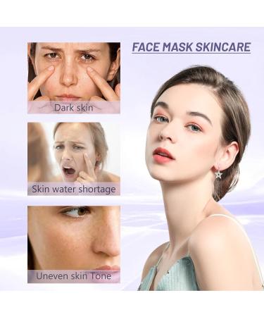 Niacinamide Sheet Mask Niacinamide & Hyaluronic Acid Face Mask Set Hydrating Face Mask Evens Skin Tone Face Masks Skincare Face Masks Beauty For Dehydrated Dull and Tired Skin 5PC - Buy Online on GoSupps.com