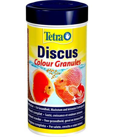 Tetra Discus Color Granules - Fish feed for discus fish with red pigmentation promotes health growth and intensive colors 250 ml color granules 250 ml (1 Pack)