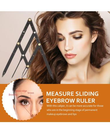 Luxshiny R gle Sourcils en Acier Inoxydable Taille Ajustable Ratio D'or Pr cision pour Positionnement Sourcils Professionnels Usage Maquillage - Buy Online on GoSupps.com