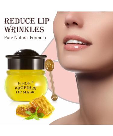2pcs Moisturizing Honey Lip Mask with Bee Balm & Propolis Fades Lip Lines & Hydrates | International Shipping - Buy Online on GoSupps.com