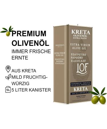  Generisch LOF Olive Oil 5L - 100% Koroneiki - Extra Virgin from Crete - Fresh Harvest - Greek Olive Oil - Orea - Buy Online on GoSupps.com
