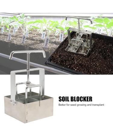 Premium Soil Block Maker Tool for Seedlings - Manual Hand Held Seed Starter Garden Tool | Perfect for Seedling Sprouting - Buy Online on GoSupps.com
