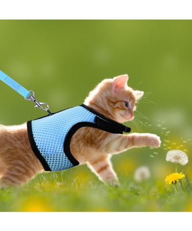 Tibapla Adjustable Rabbit Dishes & Leash for Small Pets - Mesh Bunny & Kitty Dish (Medium Blue) - Buy Online on GoSupps.com