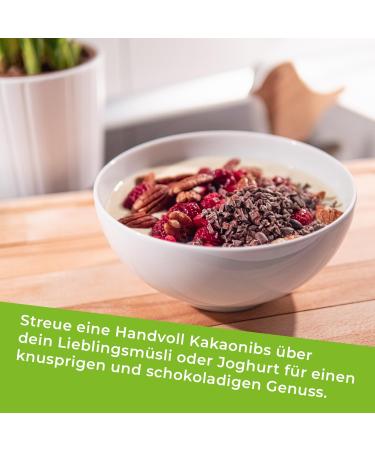 GreatVita Organic Cocoa Nibs 800g - Premium Roasted & Peeled Cocoa Beans from Peru | High-Fiber Topping for Healthy Recipes - Shop Internationally - Buy Online on GoSupps.com