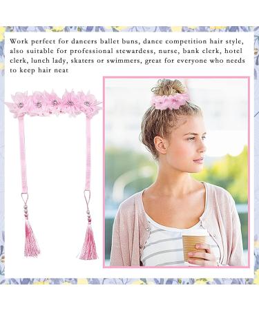 Pai Sence Ballet Bun Wrap Organza Flowers 6pcs/Pack for Girls and Women - Perfect Hair Accessories for Competitions, Weddings, and Parties! - Buy Online on GoSupps.com