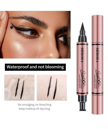 Eyeliner Stamp - Winged Eyeliner Stamp for All Eye Shapes  Easy Cat Eye Stencil Makeup Tool  SmudgeProof & Waterproof Liquid Eye liner Pen  Winged Stamp (10MM  Black) 03:Winged - Buy Online on GoSupps.com