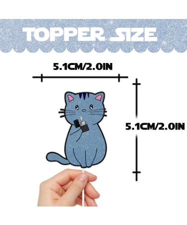 18pcs Glitter Dessert Cupcake Topper Worldwide Popular Singer Cat Theme Decorations Baby Shower Boys Girls Happy Birthday Concert Party Decor Supplies - Buy Online on GoSupps.com