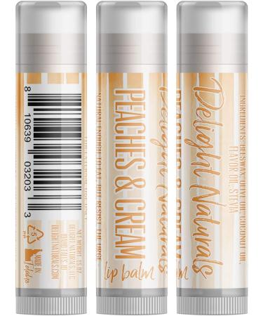 Peaches and Cream Lip Balm Set of Three | Nourishing Moisture for Soft Lips - International Shipping Available - Buy Online on GoSupps.com