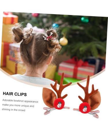 minkissy 6 Pairs Christmas Antler Hair Clip Christmas Hair Clips Antler Hairpins Red Hair Clips Hair Accessory for Girls Christmas Cosplay Accessories Antler Ear Headpiece Kids Hairpin Cute - Buy Online on GoSupps.com