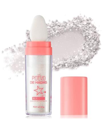Ofanyia Highlighter Powder Stick  Polvo De Hadas Highlight Patting Powder  Shine Body Brighten Glitter Shimmer Three-dimensional Sparkle Patting Powder for Face Eyes Lips Hair Body Glow Makeup (02 White) - Buy Online on GoSupps.com
