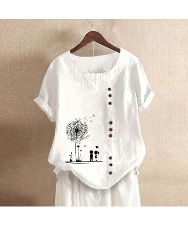 Elegant Golatcr Women's Sleeveless Crop Top - Summer Blouse & Long A-Line T-Shirt in White XXL - Buy Online on GoSupps.com