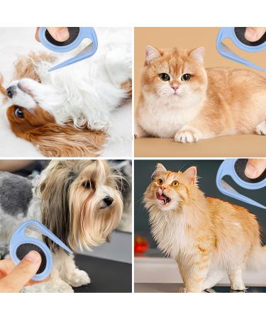 2-Piece Knot Comb Set for Cats & Dogs | Effective Hair Removal Tool for Knotted & Loose Fur | Pet Grooming Accessories (Blue) - Buy Online on GoSupps.com