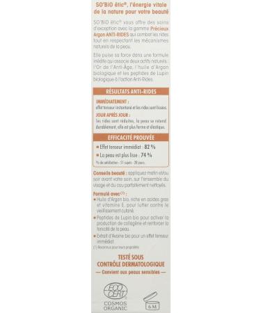 SO'BiO tic Precious Argan Anti-Wrinkle Smoothing Serum - Buy Online on GoSupps.com