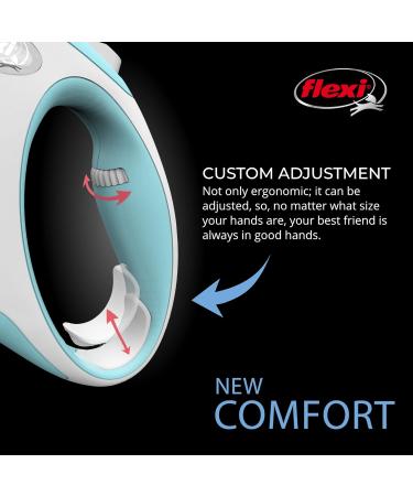 Flexi New Comfort Dog Leash - Ergonomic Durable & Hug-Free for Dogs Up to 11.8kg | 3m X-Small in Blue - Perfect for International Shipping - Buy Online on GoSupps.com