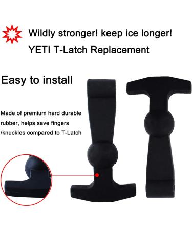 2 Pack Cooler Latch Replacement for Yeti & RTIC Coolers - Premium Durable Rubber T-Latches - Buy Online on GoSupps.com