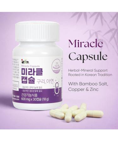 Insan Bamboo Salt Nandamban : Miracle Capsules Starter Pack Daily Multivitamin & Mineral Supplement with Nandamban for Energy Immune Support Balance & Natural Detox 30 Capsules - Buy Online on GoSupps.com