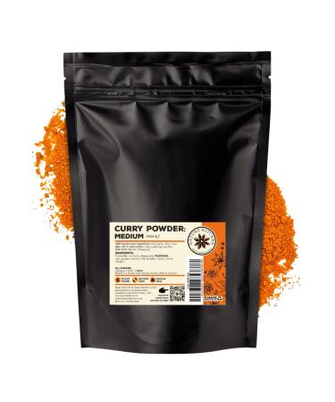 Nature Kitchen Curry Powder (Medium Heat) 500G Masala Seasoning Spices And Herbs. Gluten-Free and Vegan Everyday Cooking Blends For Marinades Sauces Frying Baking Or Grilling
