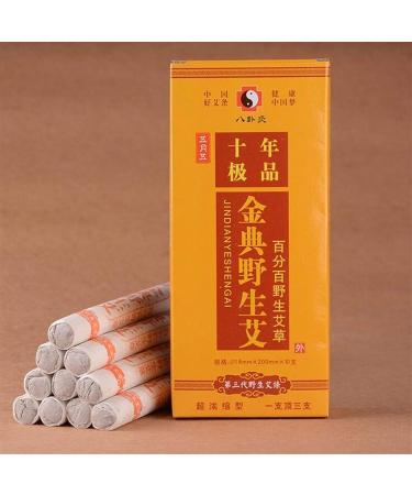 YANHAO Moxa Rolls Sticks - 10pcs Box for Moxibustion Therapy | Pain Relief & Wellness - Buy Online on GoSupps.com