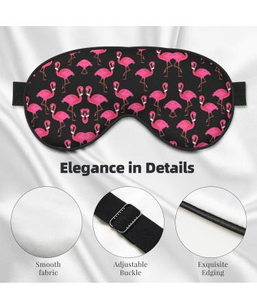 Lovely Pink Flamingos Eye Mask - Soft Adjustable Comfortable Sleep Mask for Men & Women - Perfect for Nighttime Relaxation - Buy Online on GoSupps.com