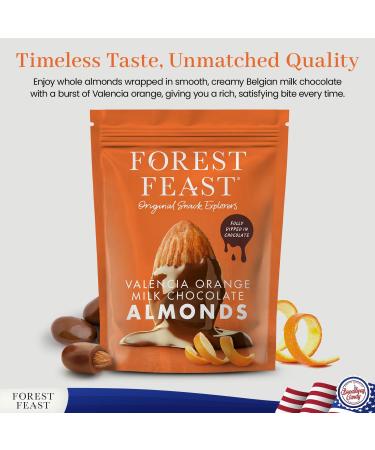  Forest Feast Forest Feast Valencia Orange Mik Chocolate Almonds Bag 120g - Buy Online on GoSupps.com