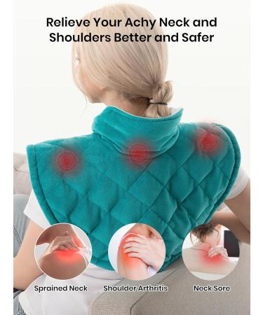 Warmco Electric Neck Heating Pillows - 9 Heat Settings Auto-Off Timer Pain Relief for Neck & Shoulders - Perfect Gift for Men & Women - Buy Online on GoSupps.com