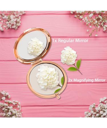Milishow Rose Gold Compact Mirror - Unique Birthday Gift for Women from Sister, Brother, Friend, and Coworker - Buy Online on GoSupps.com