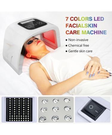 SalonDepot LED Face Mask - 7 in 1 Color Light Therapy for Home Skin Care & Beauty Treatment - Buy Online on GoSupps.com