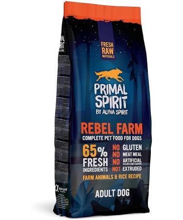 Primal Spirit 8436586310837 65% Rebel Fram Adult Dog Food 12 Kg