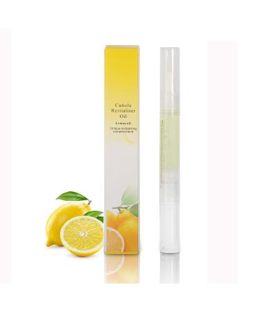 BNG Nail & Cuticle Oil Pen for Nails Care Growth Treatment 3ml Nail Oil Pen Cuticle Natural Revitalizer with Soft Brush for Moisturize Dry Nails & Cuticles Care Repairing Cracked Lemon Lemon 3ml