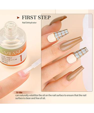 SAVILAND Nail Prep Kit: Dehydrator, Primer & Cuticle Oil Set - 13PCS, Non-Acid PH Bond for Gel Nails - Buy Online on GoSupps.com