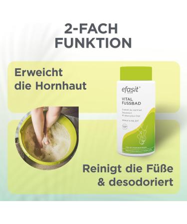  Efasit efasit Vital Foot Bath 400g Basic bath additive for calluses for fragrant cared-for and reld feet. - Buy Online on GoSupps.com